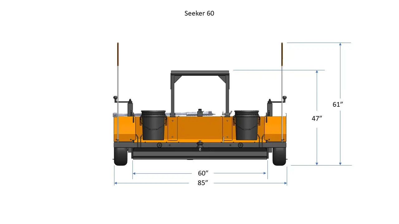 Seeker Airmag 60 Dimensions Back View