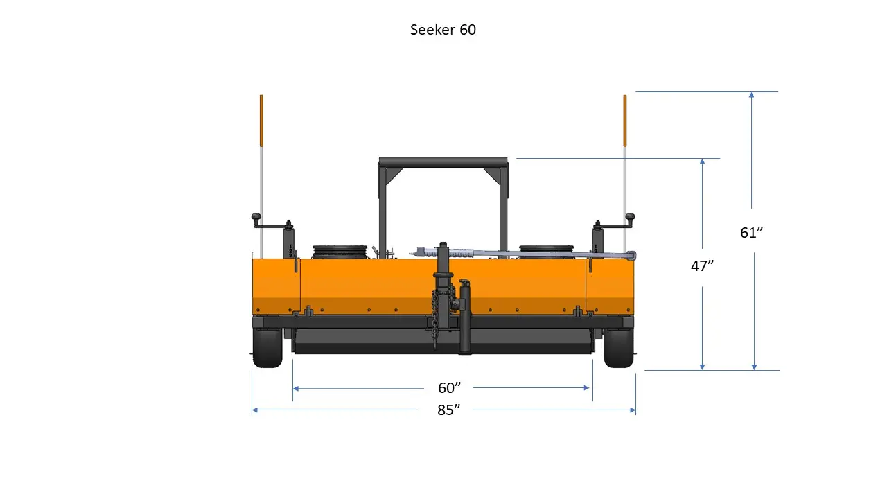 Seeker Airmag 60 Dimensions Front View