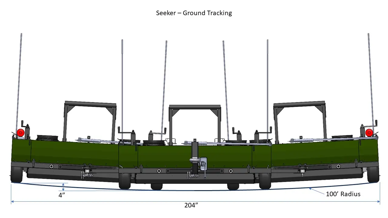 Seeker Airmag Triple Sweeper Setup Ground Tracking
