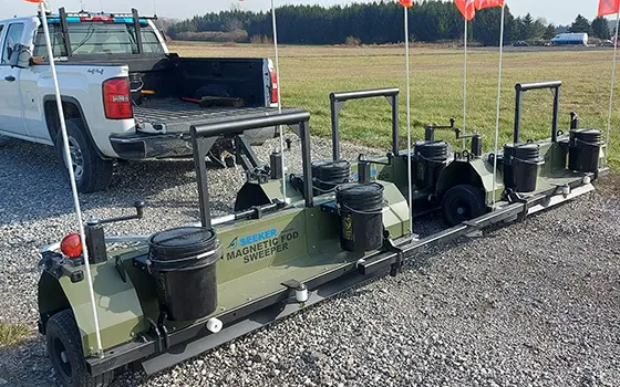 Seeker Airport FOD Cleanup Magnetic Sweeper