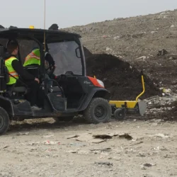 Aimant monté sur UTV pour les décharges