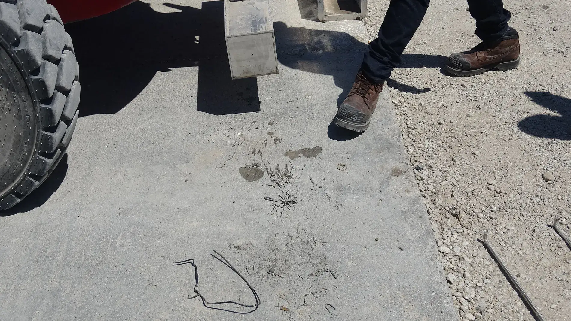 Forager XL Metal Debris Collection from Fence Yard