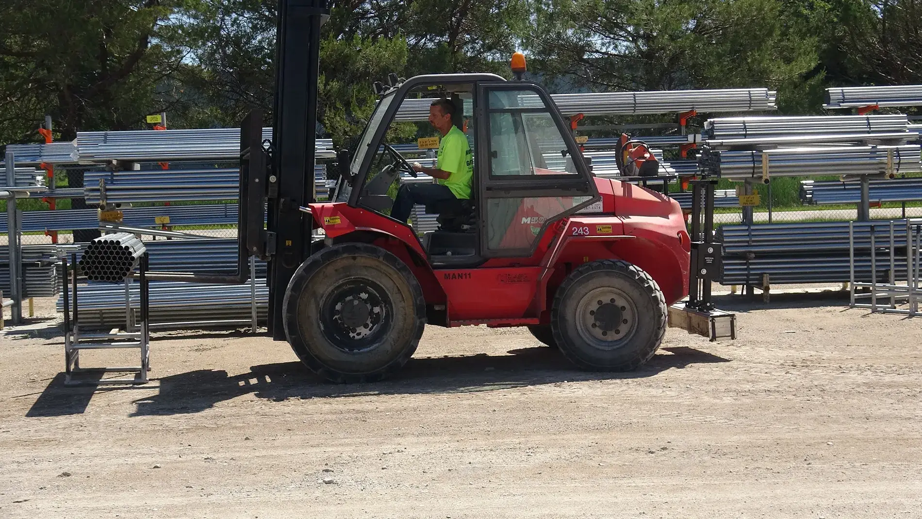 High Ground Clearance Magnetic Sweeper for Forklifts