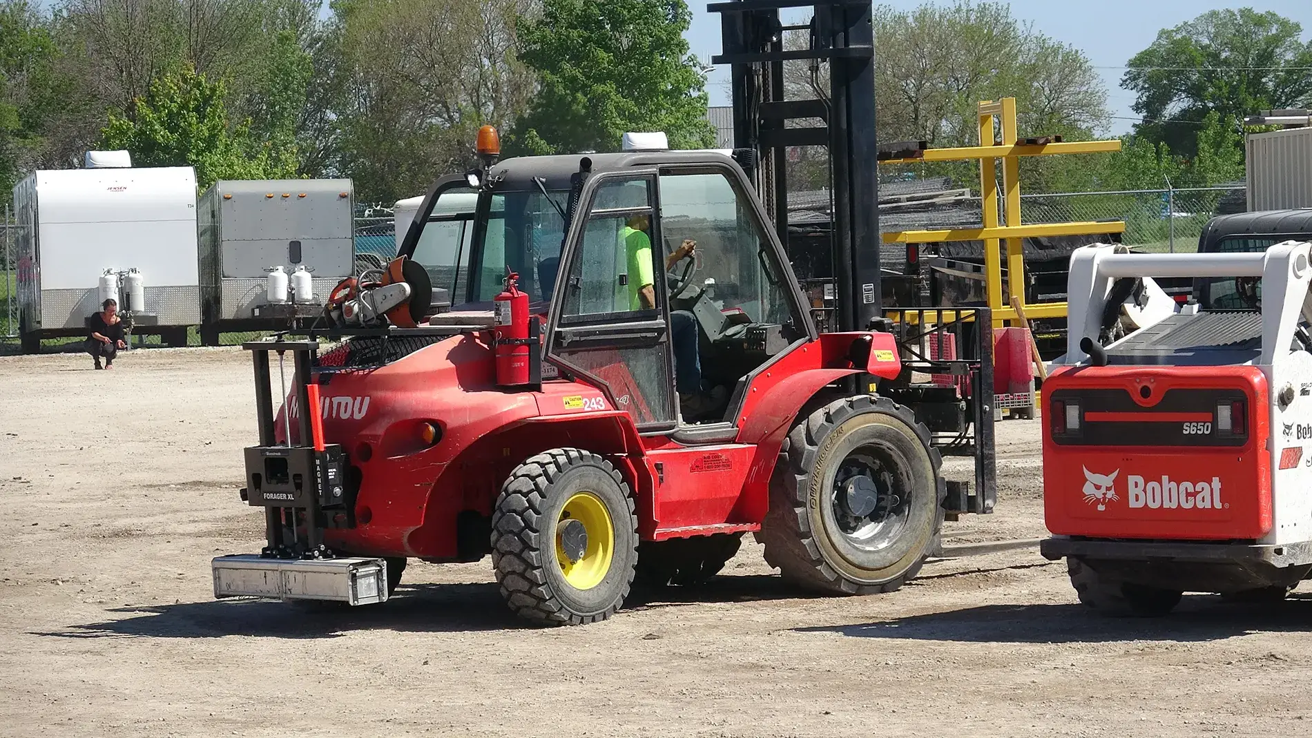 Yard Cleaning Magnet for Forklifts