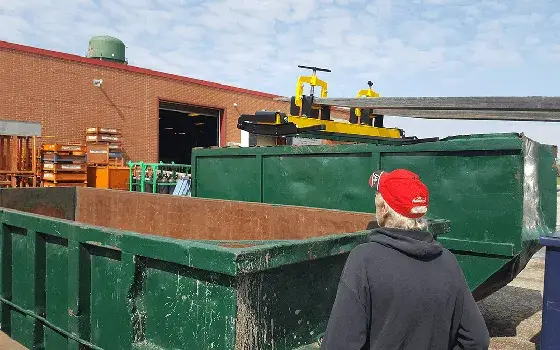 Oblast Magnet over Dumpster