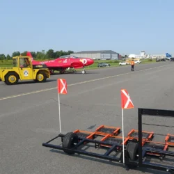 Bluestreak equipment Seeker Airdrag Cleaning Taxiway near T33 Red Knight