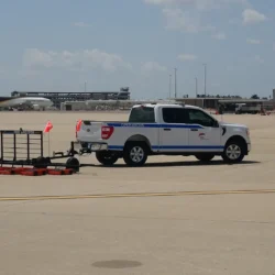 Seeker Airdrag FOD Sweeper on Site at Tulsa Airport