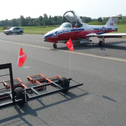 Snowbird Airshow Plane With Bluestreak Equipment Friction Runway Sweeper