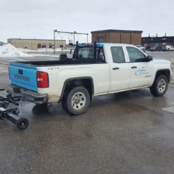 Aether airport runway FOD sweeper for trucks