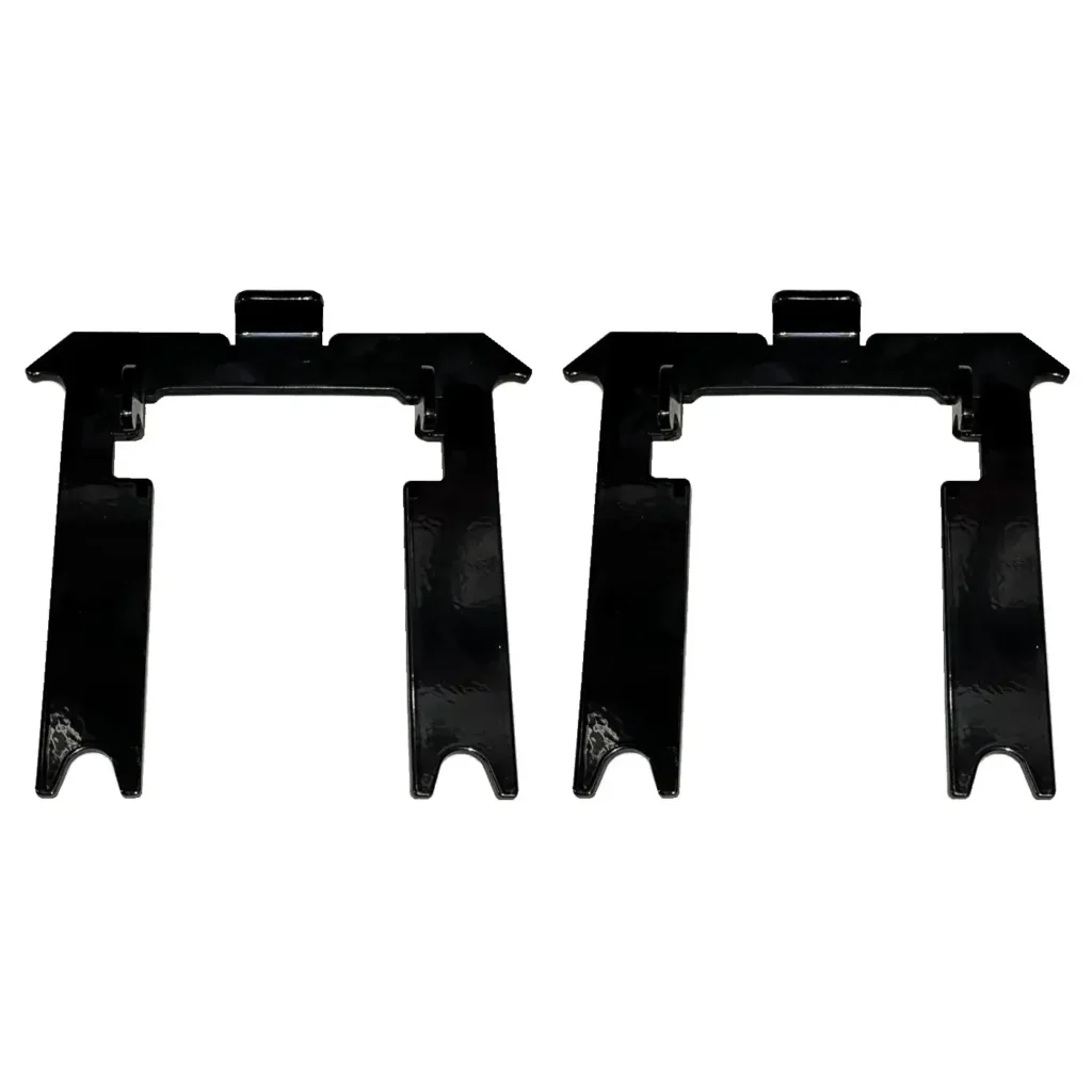 Manche en aluminium à nettoyage rapide (4,5 x 4,5) et dispositif de retenue en acier (2 pièces)