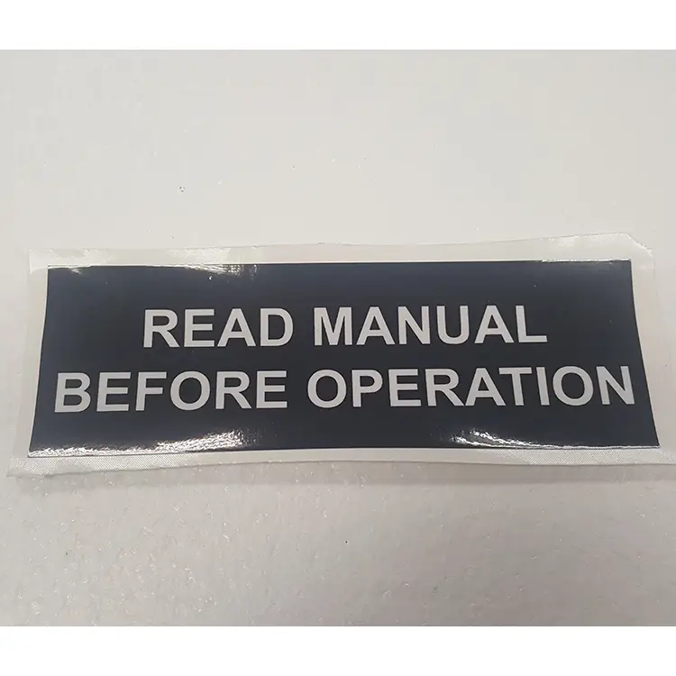 Part #14 Sokoke read manual before operation (1pc)
