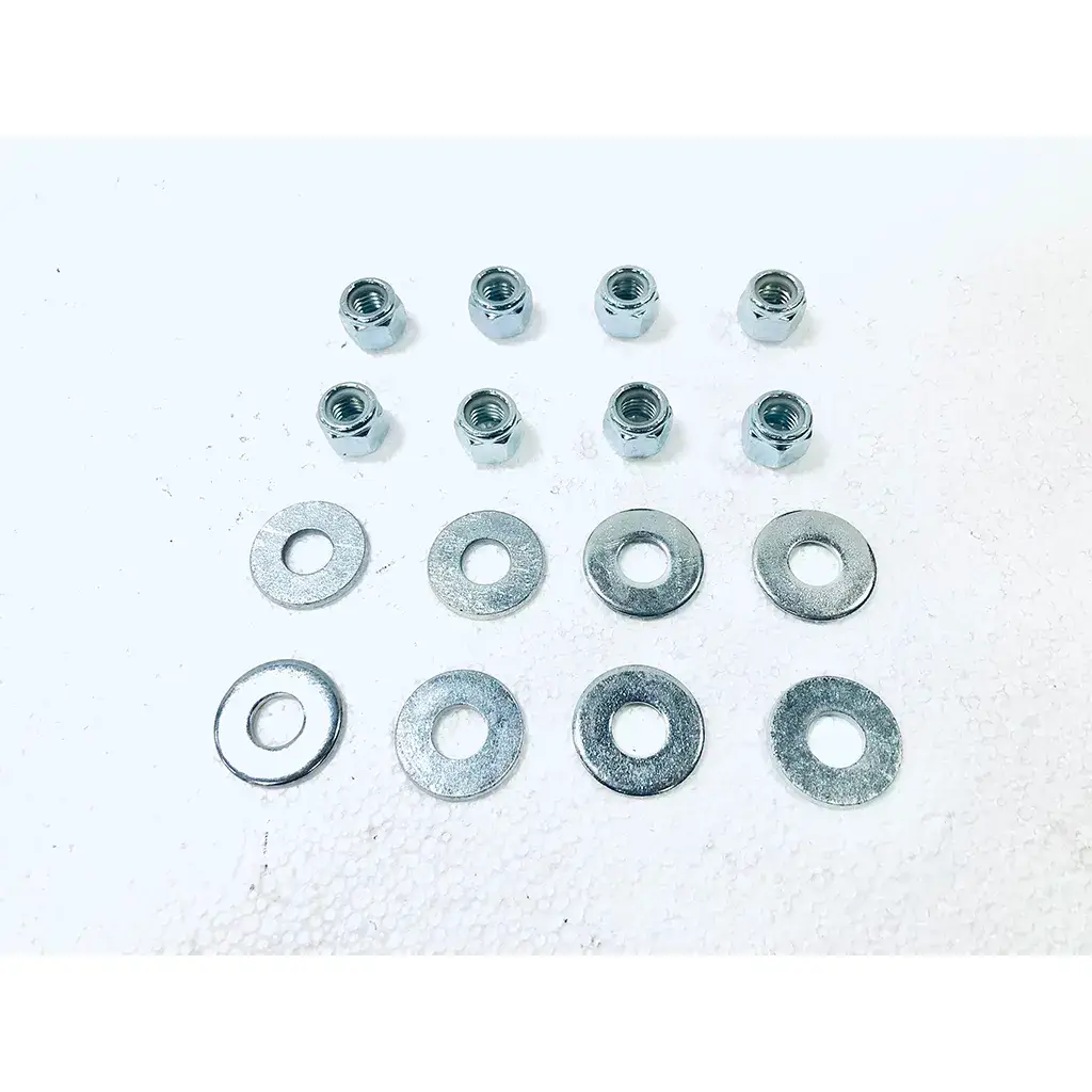 Part #19 Forager XL 0.5 nyloc nuts (8pcs) and 0.5 washers (8pcs) for magnet housing mounting