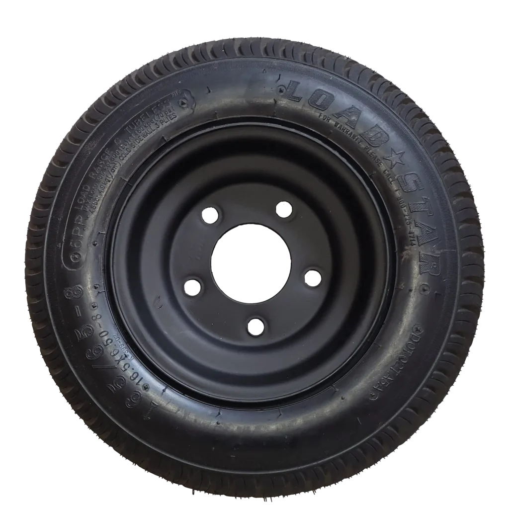 Pièce #25 Nova Ensemble pneu anti-crevaison plat 16,5 x 6,5 pouces et roue en acier (1 pièce)