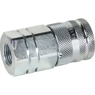 Part #29 Ocicat Steel flat face hydraulic quick coupler body (1pc)