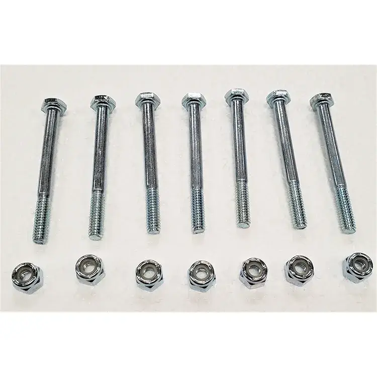 Part #3 Lynx frame 0.250 x 2.75 inch bolt (7pcs) with nyloc nuts (7 pcs)