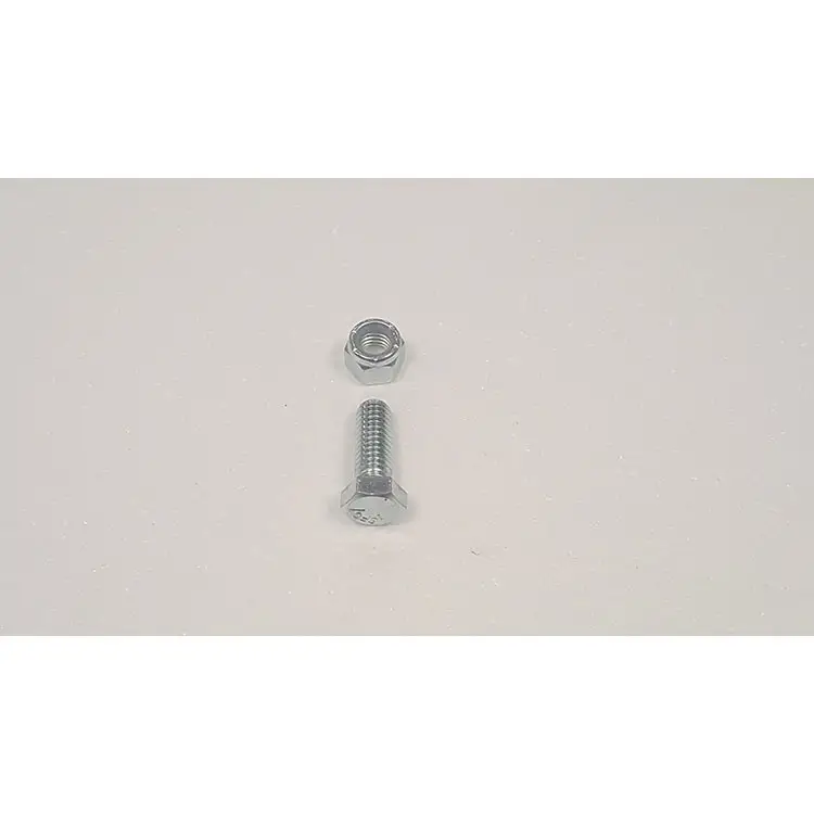 Part #3 Meerkat pivot rod bolt 0.375" x 1" (1pc) w/ nyloc nut (1pcs)