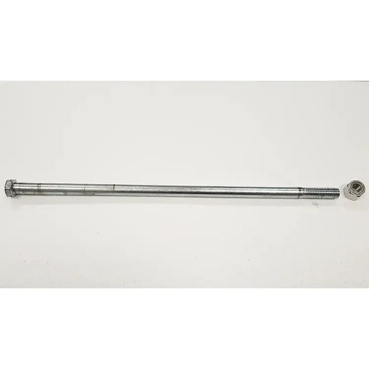 Part #39 Baffin rear pivot bolt assembly 0.625" x 18" long hex bolt (1pc) and 0.625" nyloc nut (1pc)