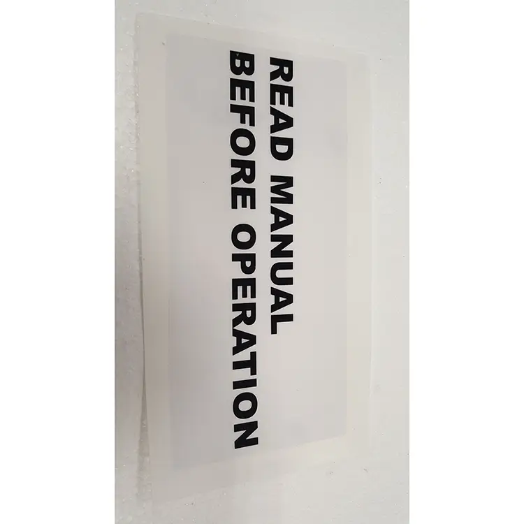 Part #51 Baffin Read Manual Sticker (1pc)