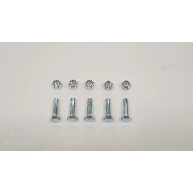 Partie #7 Sokoke boulons de fixation d'amortisseur 0,375 po x 1,25 po (5 pièces) avec écrous nyloc (5 pièces)