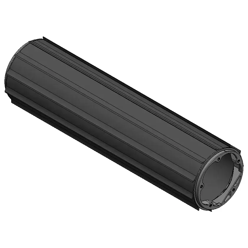 Parte #8 Quantum Tubo con aletas de PVC negro de 26,25 pulgadas (1 pieza)