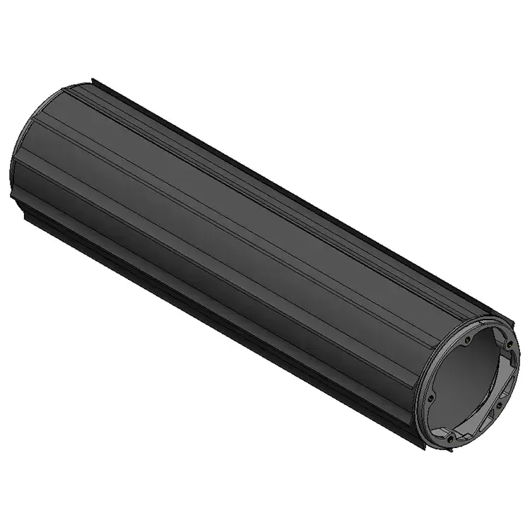 Parte 8 Gamma Tubo con aletas de PVC negro de 26,25 pulgadas (1 unidad)