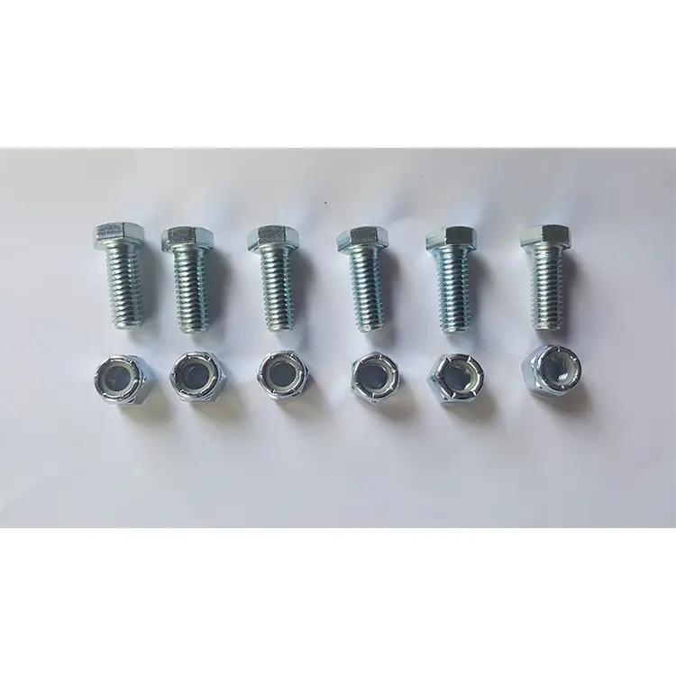 Part #3 Mammoth grader blade .375" x 1" bolts (6pcs) .375" nyloc nuts (6pcs)