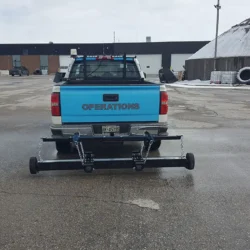 Pickup truck magnet for airport FOD_ ollection