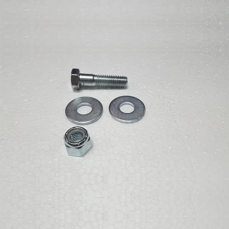Part #26 Yak Steel Front Position Quick Hitch Bolt 0.5" x 2" (1 pc) w/0.5" washers (2 pcs) and 0.5" Nyloc Nut (1 pc)