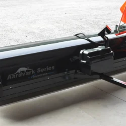 Vista frontal de la barredora magnética aardvark