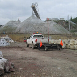 Área de medios de trituración de barredora magnética para minería de phu bia