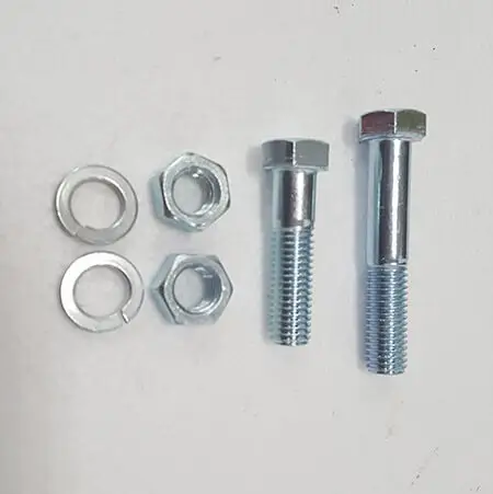 Part #16 Yacare Top Link .265" x 3.5" bolts (2pcs) w/lock washers (2pcs) and nuts (2pcs)