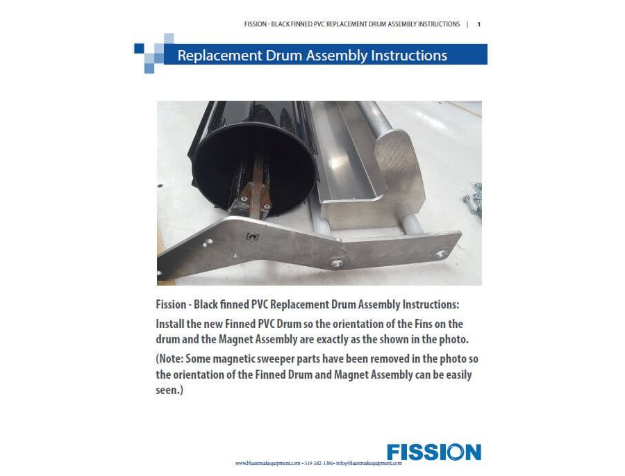 Fission PVC Replacement Drum Assembly Instructions